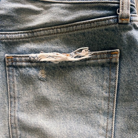 Abercrombie & Fitch Blue Jean Shorts Distressed Vintage Style. - Picture 5 of 9